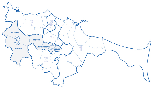 Okręg wyborczy Nr 3 na planie Gdańska