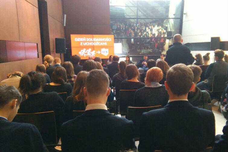 Dyskusja w Europejskim Centrum Solidarności z okazji Dnia Solidarności z Uchodźcami zgromadziła około stu osób.