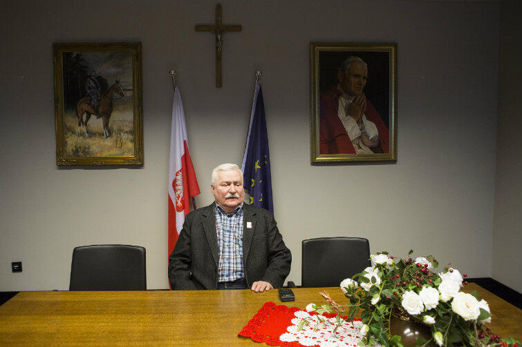 Lech Wałęsa w swoim gabinecie w Europejskim Centrum Solidarności w Gdańsku.