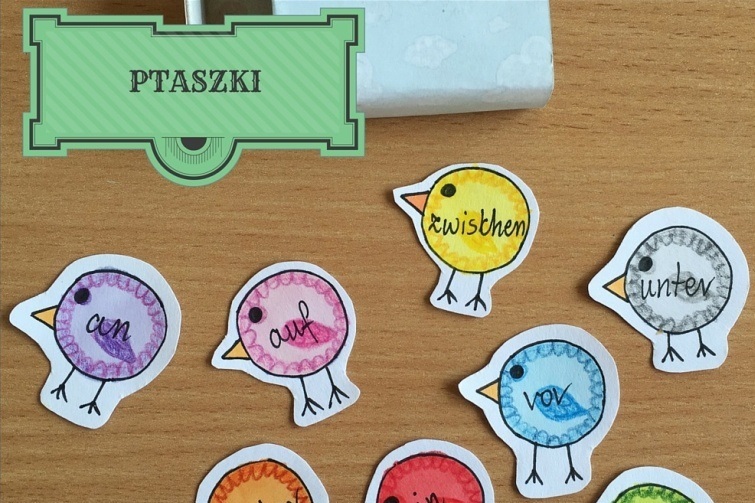 Ptaszki do nauki niemieckich słówek.