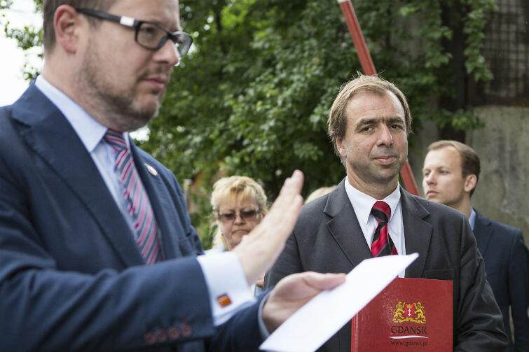 Podczas spotkania z mieszkańcami obecni byli m.in. prezydent Gdańska Paweł Adamowicz oraz Maciej Lorek, dyrektor Wydziału Środowiska Urzędu Miejskiego w Gdańsku