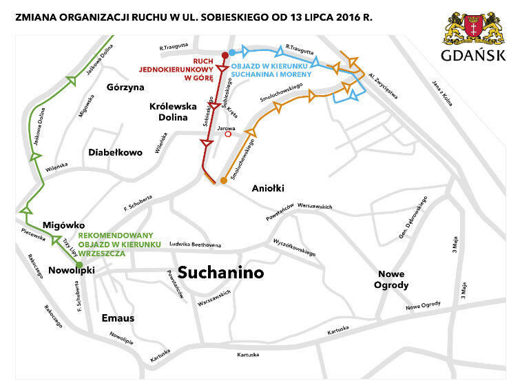 Proponowana mapka objazdów