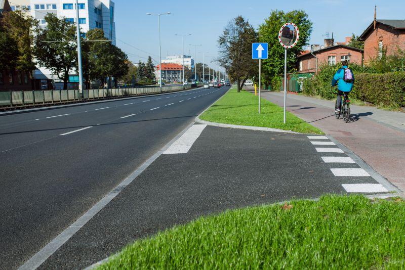 Zmodernizowana aleja Grunwaldzka.