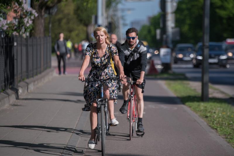 Najwięcej kilometrów dla Gdańska wyjechał Mariusz Kowal. Na zdjęciu (po prawej) z kolegą z firmowej drużyny sportowej - Tomaszem Wiśniewskim
