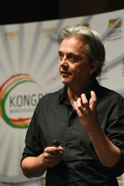 Duńczyk Mikael Colville-Andersen, założyciel i dyrektor Copenhagenize Design Company
