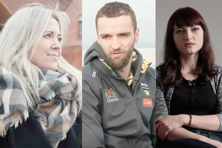 Od lewej: Basia Ritz, Mateusz Mika, Klaudyna Hady