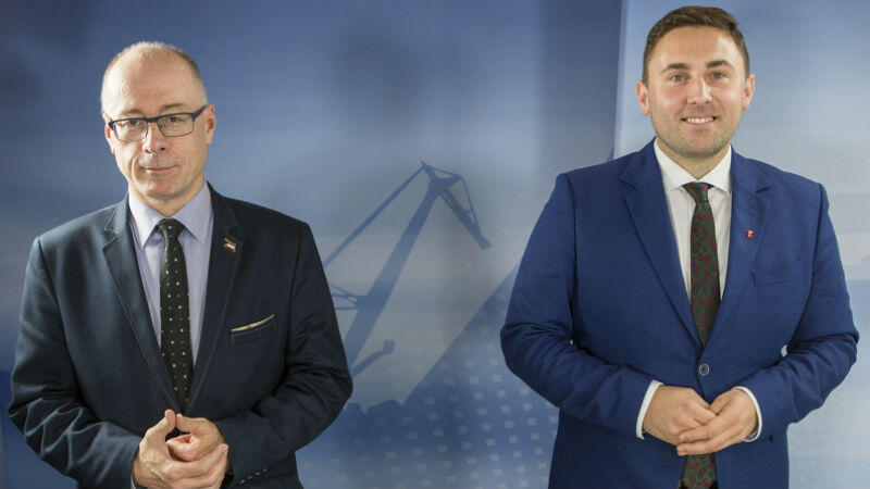 Radni Kazimierz Koralewski i Piotr Borawski