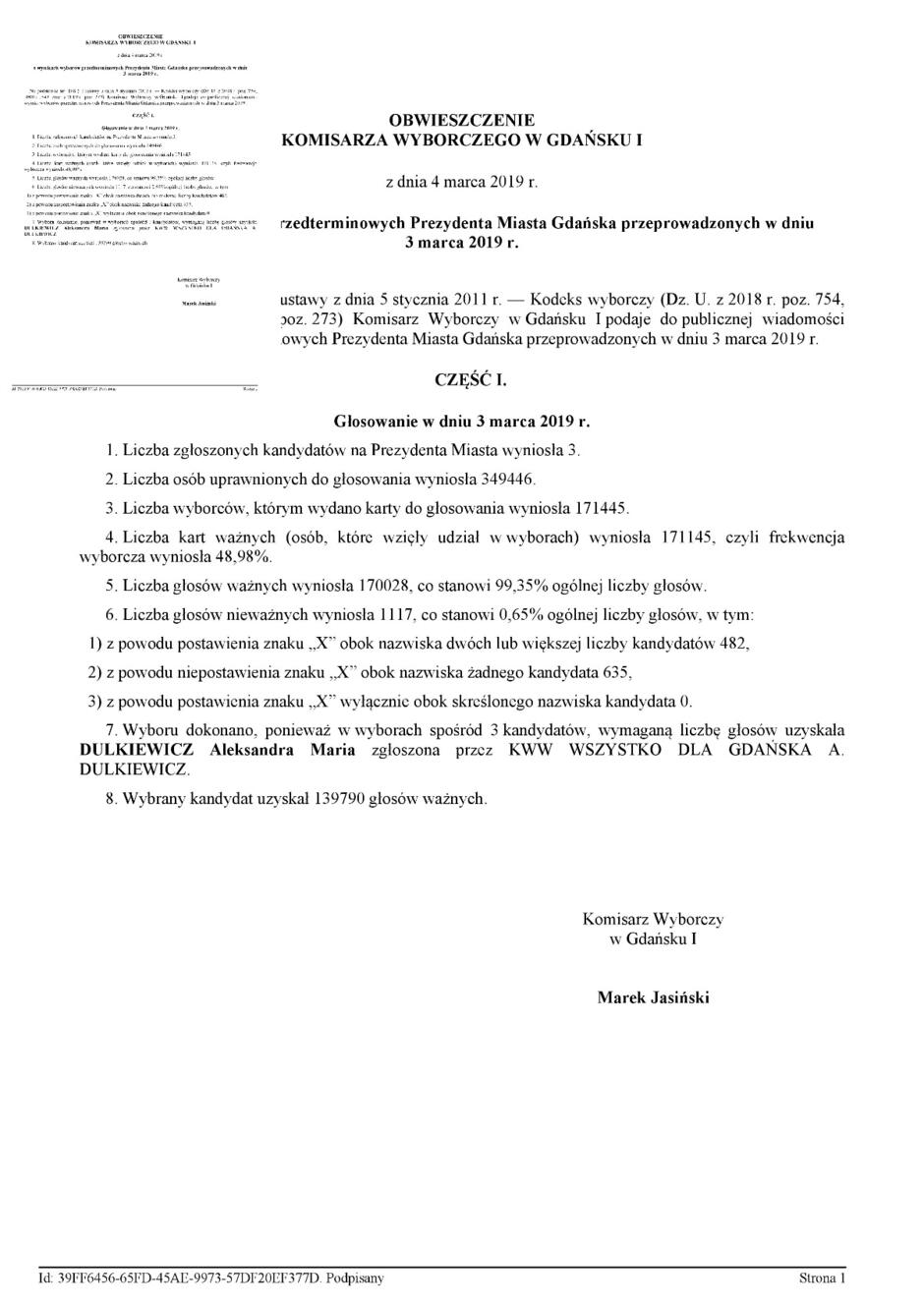 obwieszczenie