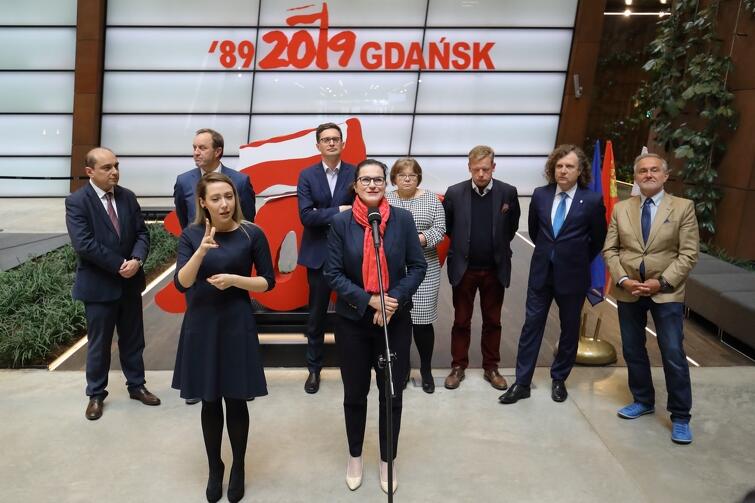 Konferencja ws. obchodów Święta Wolności i Solidarności, dotycząca aktywności w strefie samorządowej i społecznej
