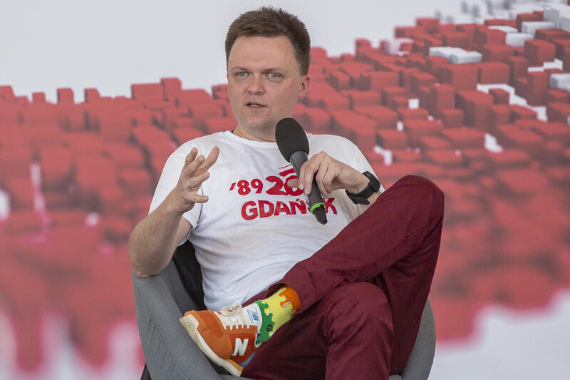 Szymon Hołownia był gościem jednej z poniedziałkowych debat w ramach Święta Wolności i Solidarności