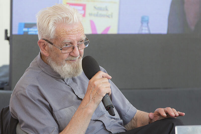 Ks. Adam Boniecki – katolicki duchowny, dziennikarz, autor książek i redaktor senior „Tygodnika Powszechnego”, spotkał się ze słuchaczami w Hali Debat, 3 czerwca 2018