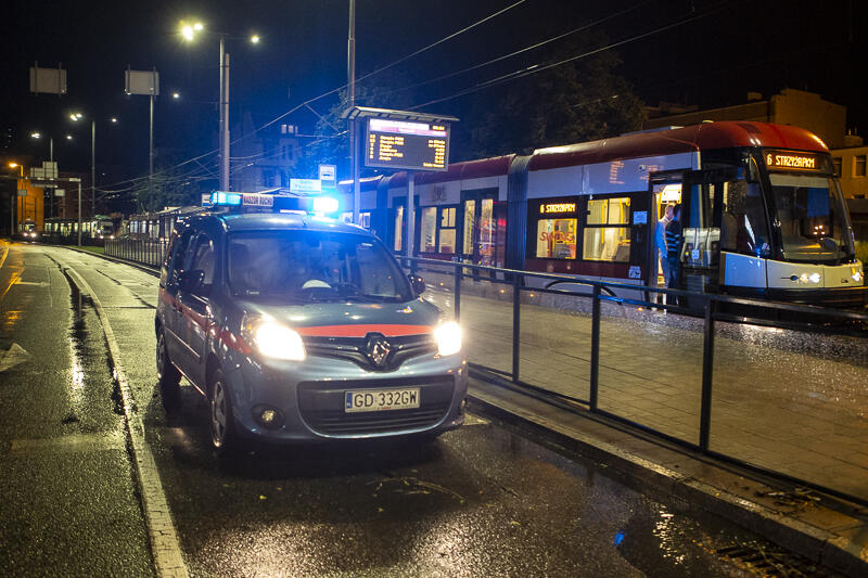 Tramwaje unieruchomione w wyniku nawałnicy we Wrzeszczu w nocy z 10 na 11 czerwca