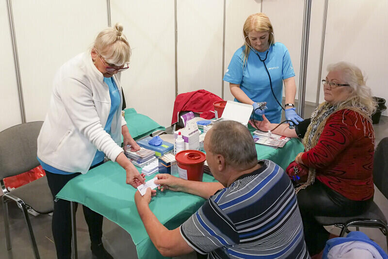Dużą popularnością cieszyła się strefa zdrowia, gdzie można było bezpłatnie zrobić wiele badań