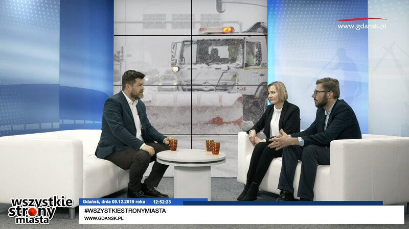 Nasi goście, od prawej: Michał Szymański oraz Magdalena Kiljan; prowadzący program red. Roman Daszczyński
