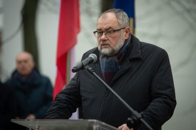 Przemawia starszy brat zamordowanego prezydenta, Piotr Adamowicz - gdański poseł na sejm RP
