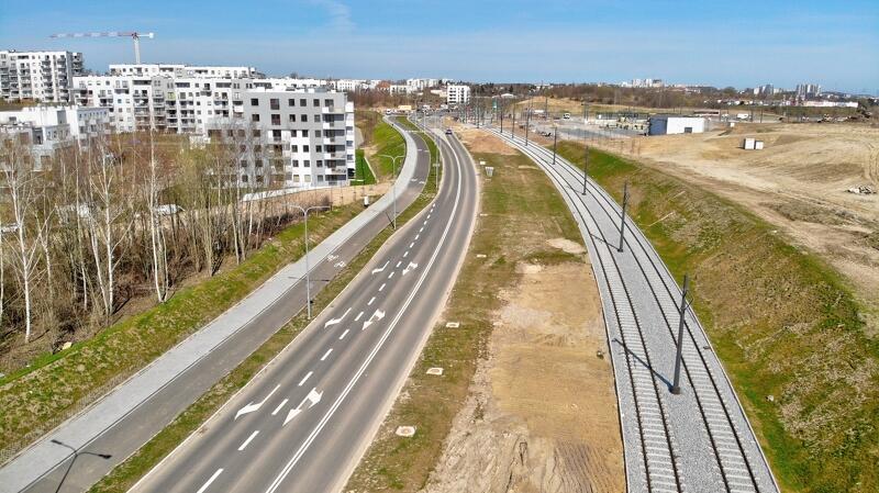 Niemal gotowy jest odcinek od ul. Kartuskiej do ul. Myśliwskiej