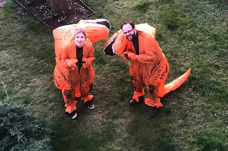 Gdańskie dinozaury czyli Dominika Kwiatkowska i Michał Gołębiewski