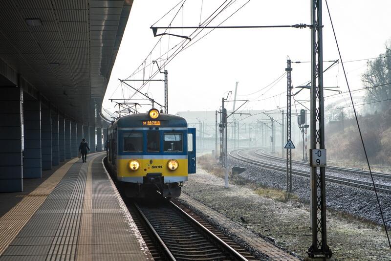 Peron SKM - stacja Gdańsk Śródmieście