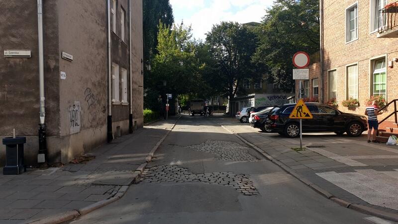 Ul. Przędzalnicza przed remontem