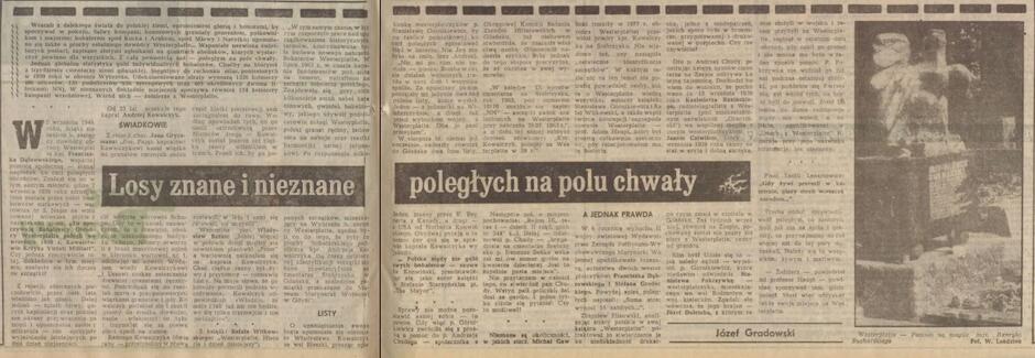 scan starej pożółkłej gazety