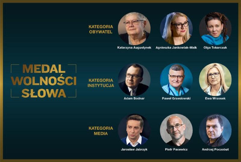 Fundacja do Medalu Wolności Słowa nowinowała sześć osób 