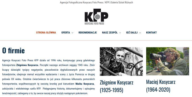 Strona internetowa agencji KFP