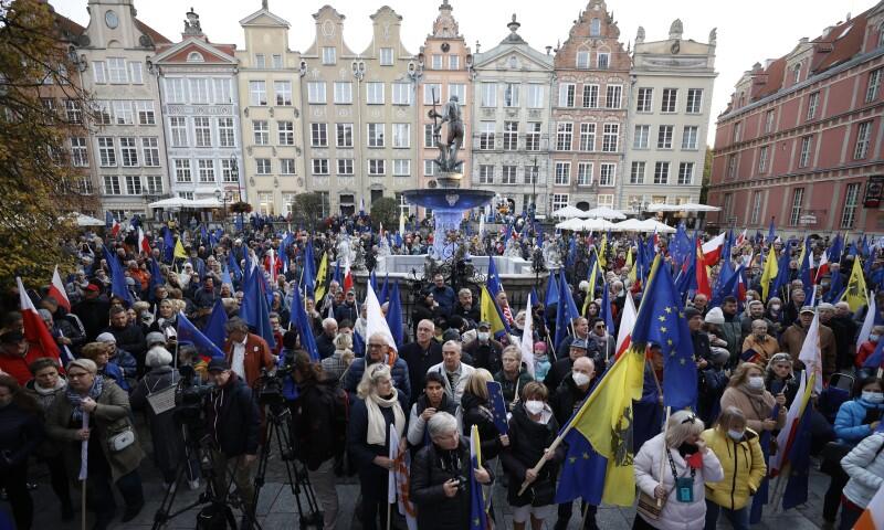 Wiec zwolenników pozostania Polski w Unii Europejskiej