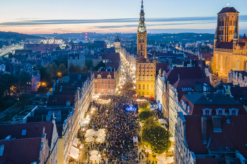 Manifestacja w Gdańsku. -10 października 2021 r., godz.19.