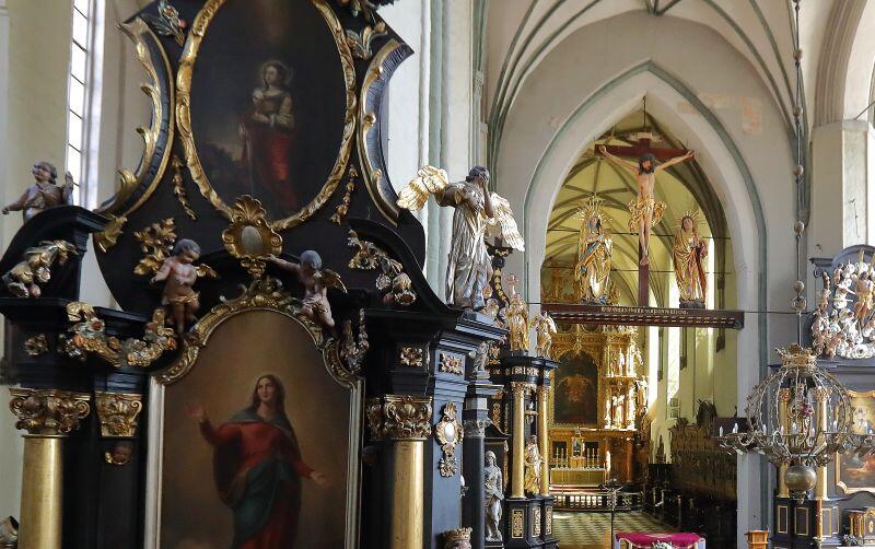 Wnętrze kościoła św. Mikołaja w Gdańsku