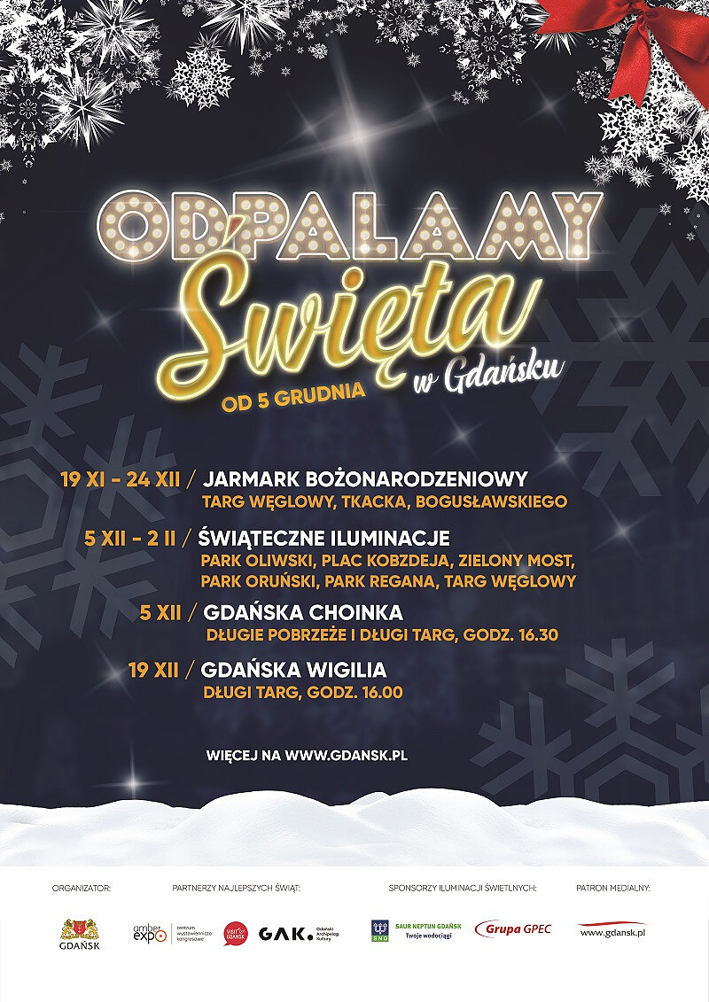 Plakat Odpalamy Święta w Gdańsku