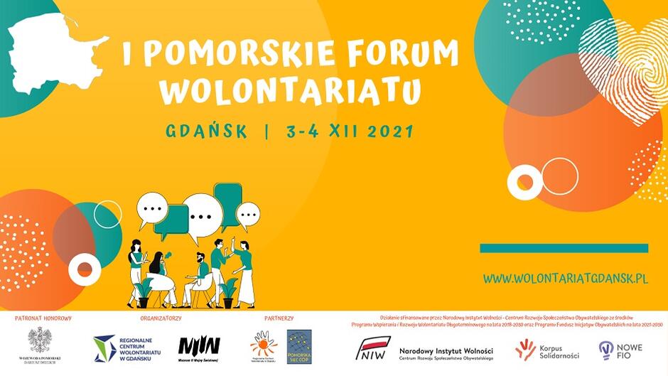 grafika 2 _ I Pomorskie Forum Wolontariatu _ 3-4 XII 2021 w MIIWŚ