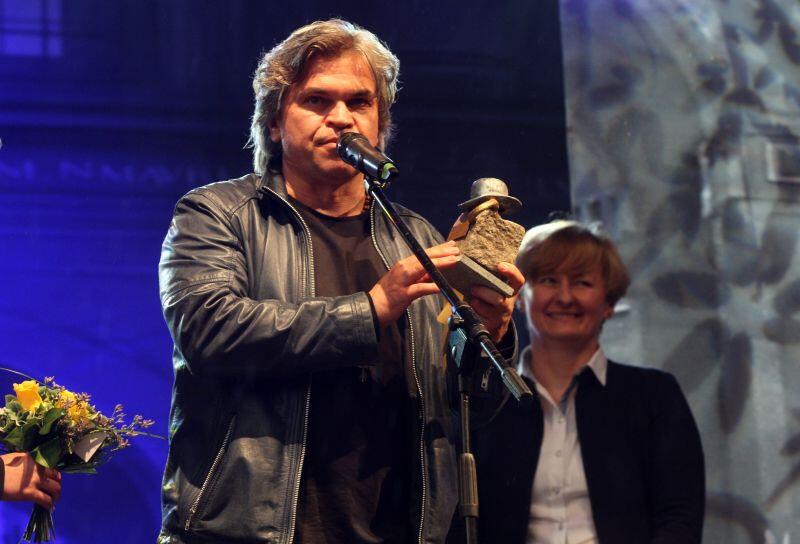 Czerwiec 2014 r. XIV Festiwal Dobrego Humoru w Gdańsku. Jarosław Boberek odbiera nagrodę w kategorii najlepszy aktor komediowy