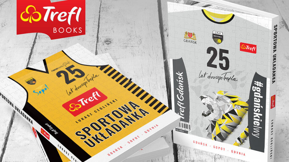 Sportowa układanka to pierwsza książka, w której opisana jest historia drużyn Trefla: siatkarek, siatkarzy i koszykarzy