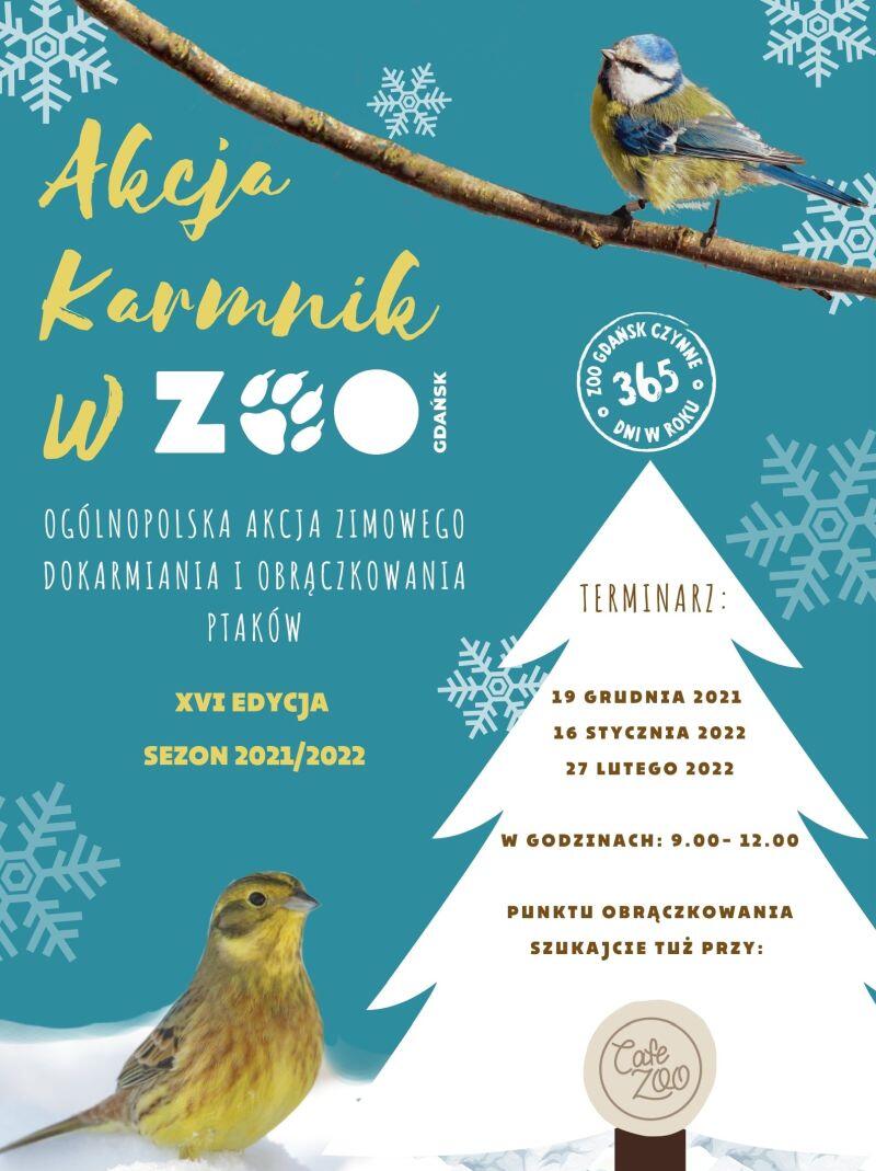Plakat reklamujący akcję w gdańskim Zoo