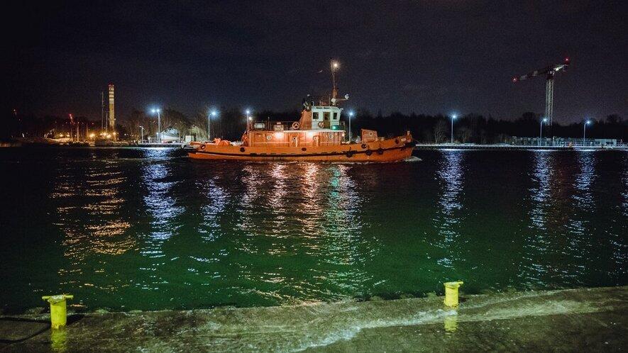 Cofka na Wiśle. Nabrzeże Zbożowe 