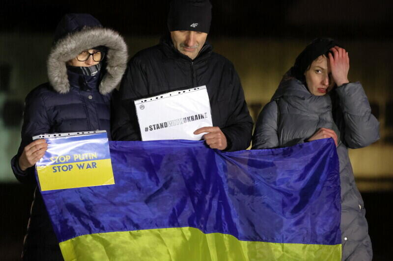 Manifestacja solidarności z Ukrainą odbędzie się na placu Solidarności o godzinie 20:00