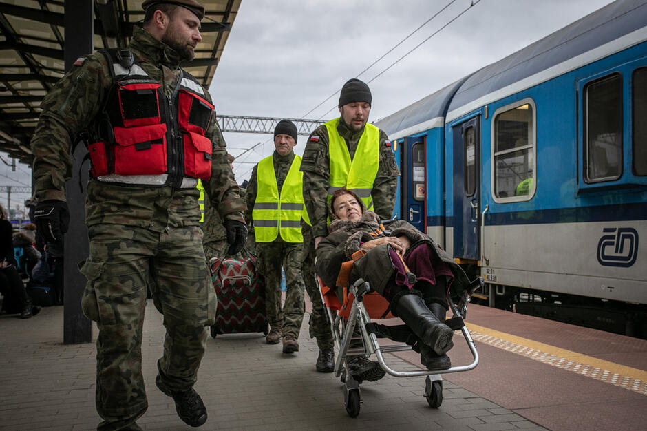 W niedzielę, 6 marca, do Gdyni przyjechały pociągi z Przemyśla z obywatelami Ukrainy. Pierwszy około południa