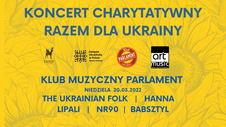 Dochód z koncertu „Razem dla Ukrainy/Разом для України” będzie przeznaczony na pomoc dla naszych przyjaciół w Ukrainie w ramach Polskiej Akcji Humanitarnej