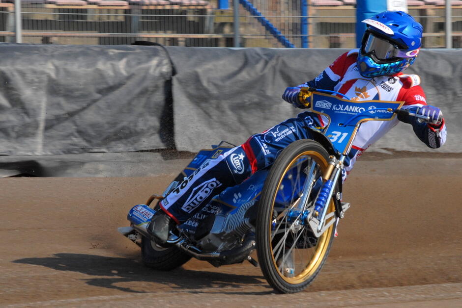 Jakub Jamróg podczas treningu