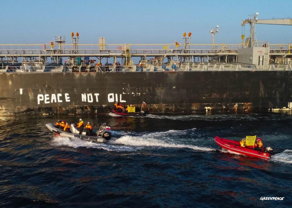 Greenpeace domaga się wprowadzenia embarga na rosyjską ropę, gaz i węgiel