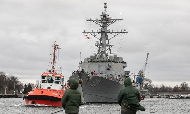 Amerykański niszczyciel rakietowy USS „Forrest Sherman” opuścił dziś przedpołudniem gdański port 