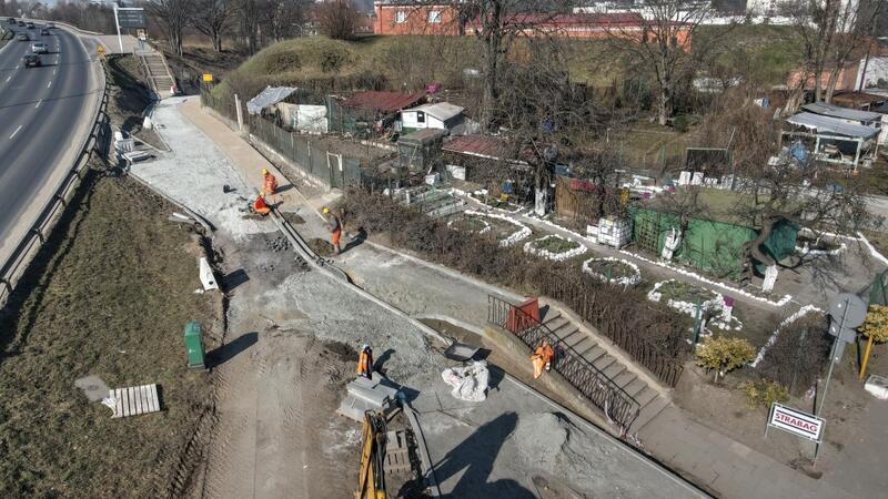Trwa budowa pierwszego odcinka nowej trasy rowerowej, łączącego ul. 3 Maja z ulicą Pohulanka