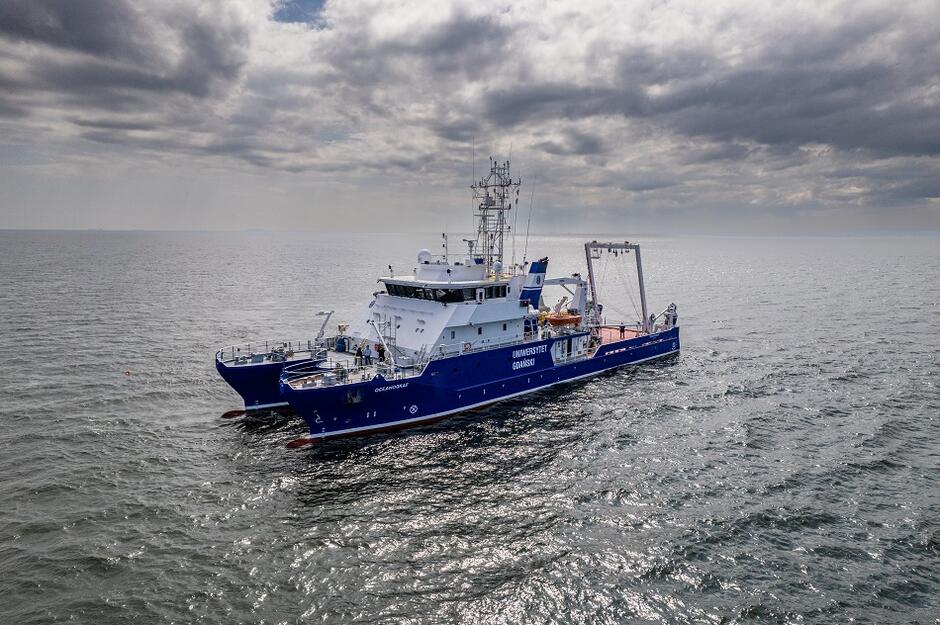 Oceanograf - najnowocześniejszy statek badawczy na Bałtyku - to własność Uniwersytetu Gdańskiego