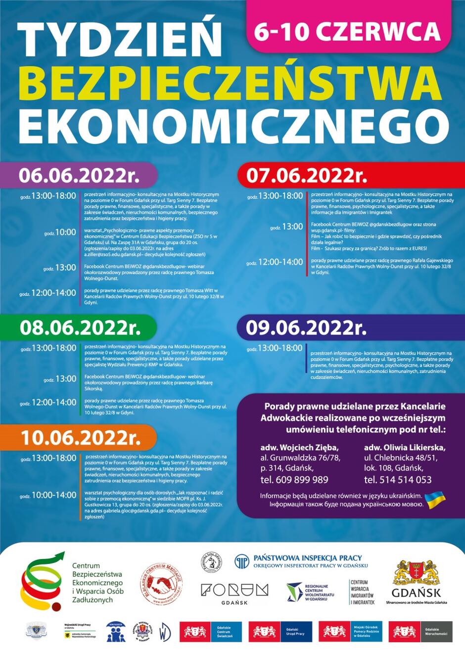 Tydzień Bezpieczeństwa Ekonomicznego 2022 - szczegółowy program
