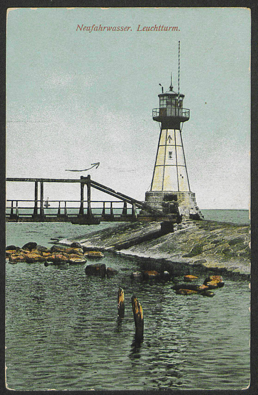 Latarnia morska w Nowym Porcie, 1894. 