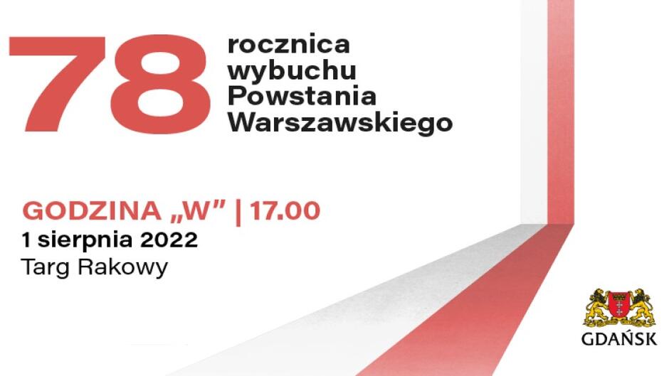 Baner promujący tegoroczne gdańskie obchody wybuchu Powstania Warszawskiego 