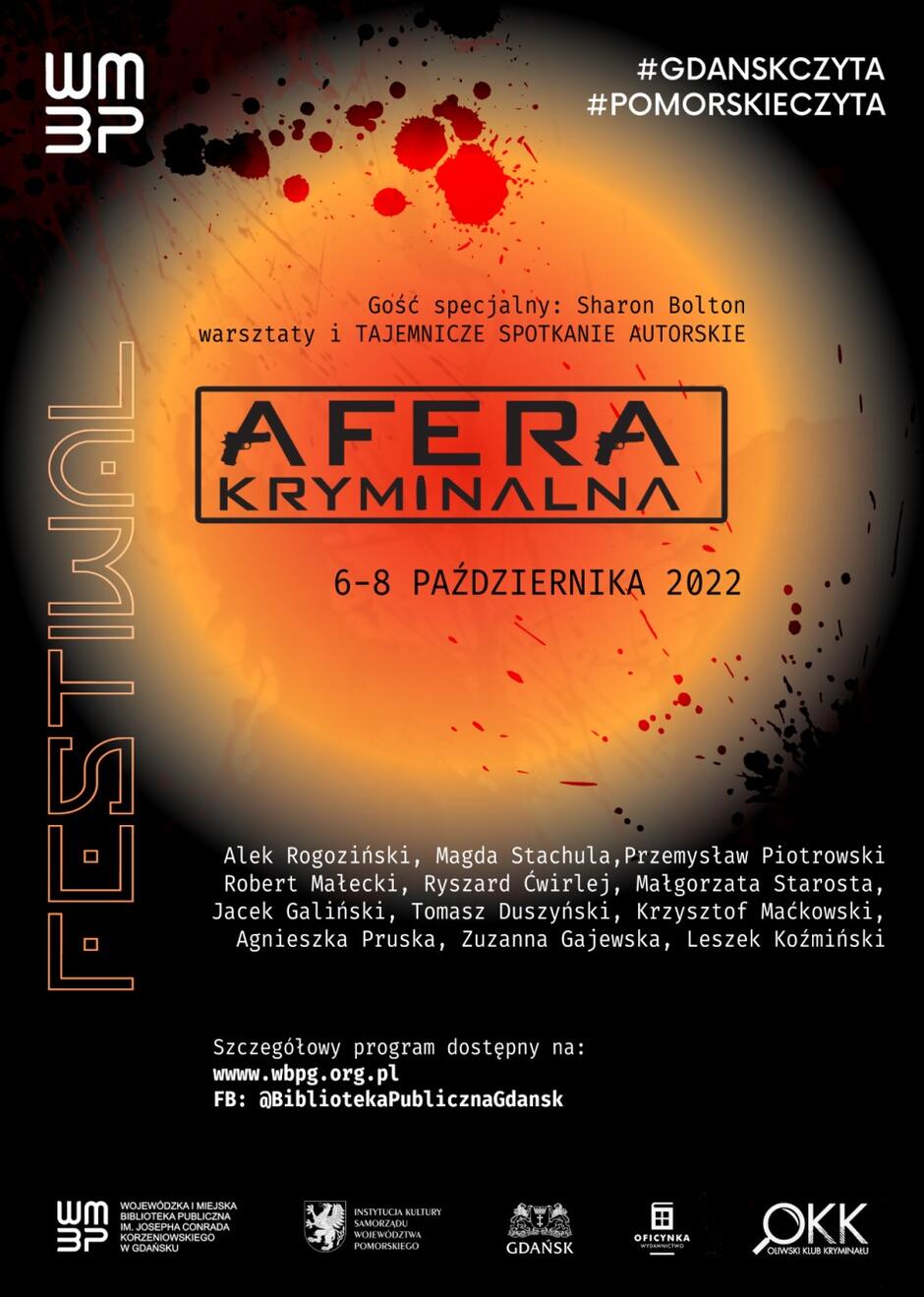 Plakat tegorocznej edycji festiwalu Afera Kryminalna