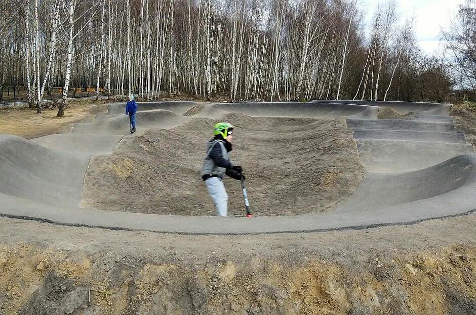 Pumptrack jest jednym z elementów Multiparku Morena