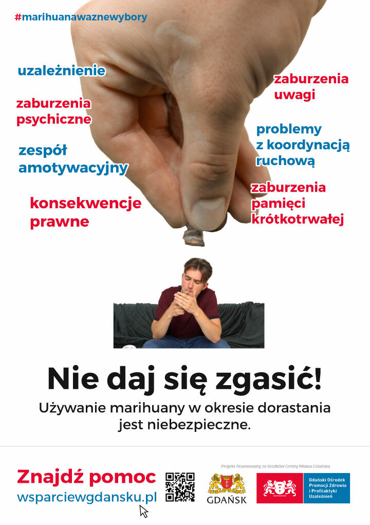 Plakat kampanii Ważne wybory - marihuana 