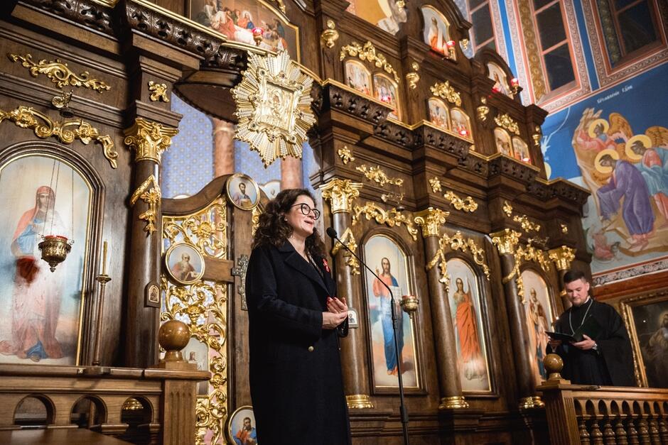 Wystąpinie prezydent Gdańska podczas Dni Muzyki Cerkiewnej